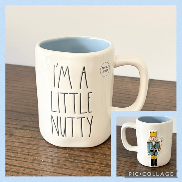 Rae Dunn I’M A LITTLE NUTTY Nutcracker Mug - Picture 1 of 6
